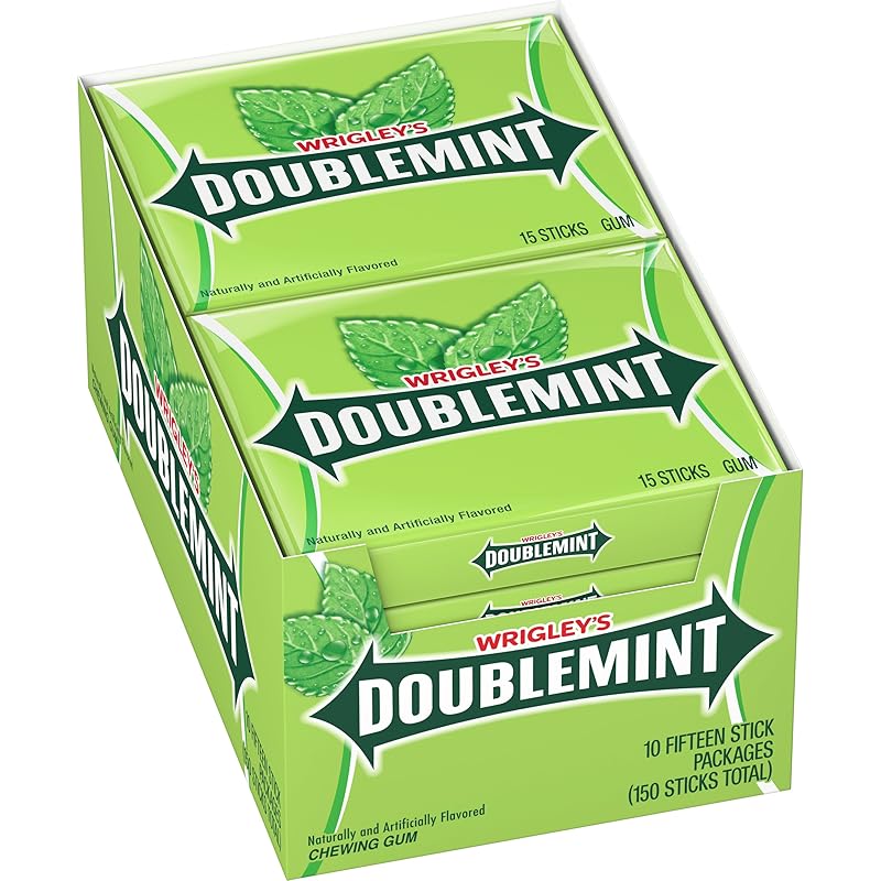Doublemint Chewing Gum sticks 15 Piece